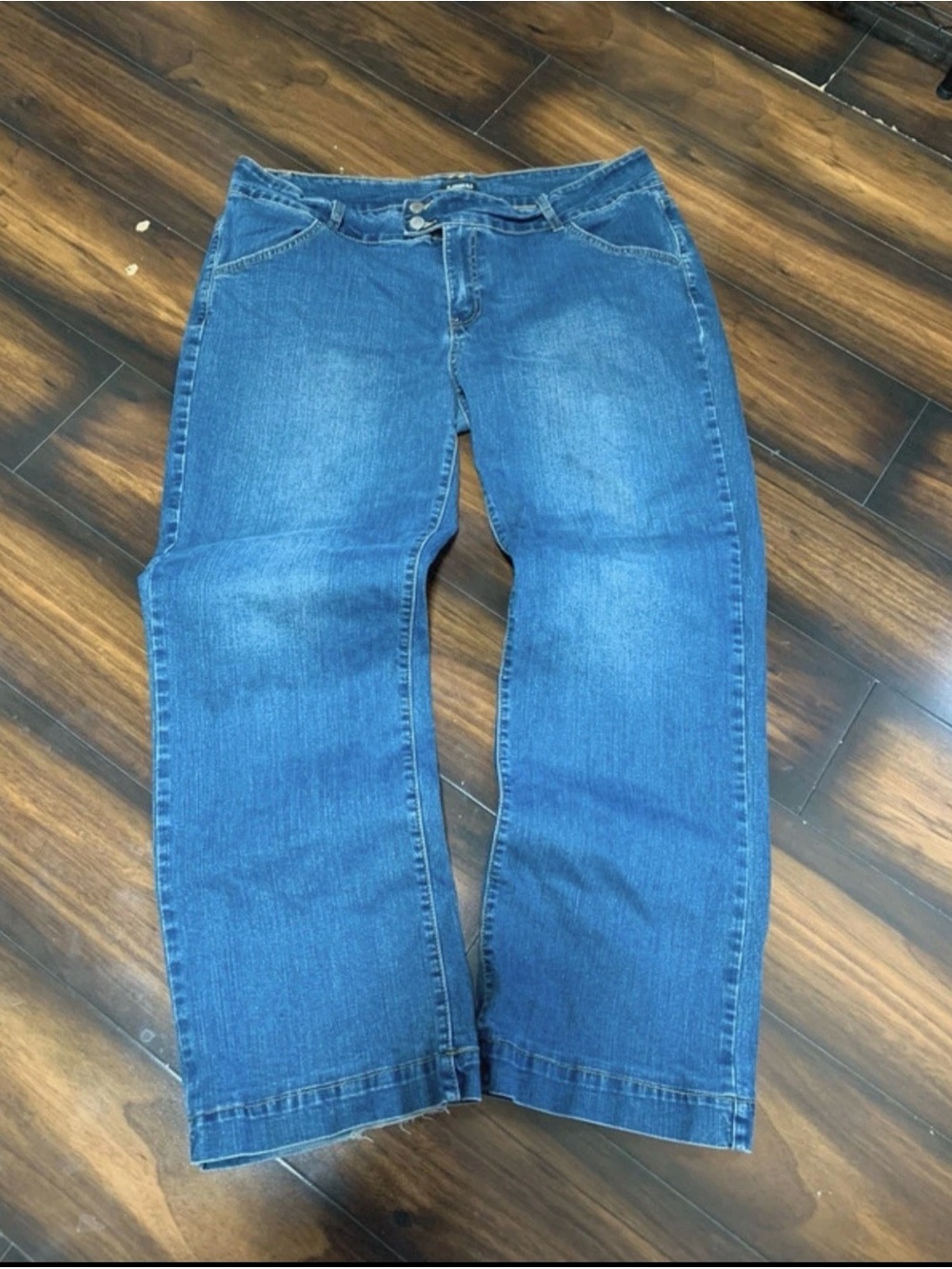 Flamingals women's XXL low rise blue denim jeans 459